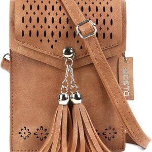 Womens Small Crossbody Bag For Woman, Tassel Wallet Purse，Gifts For Teenage Girl
